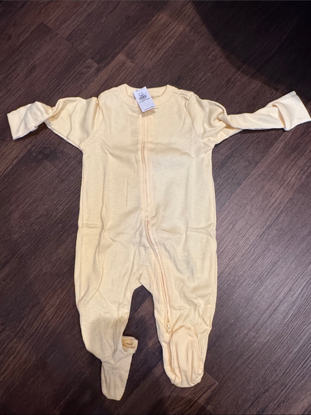 Old navy Yellow Footed Baby One-Piece Zipper Romper